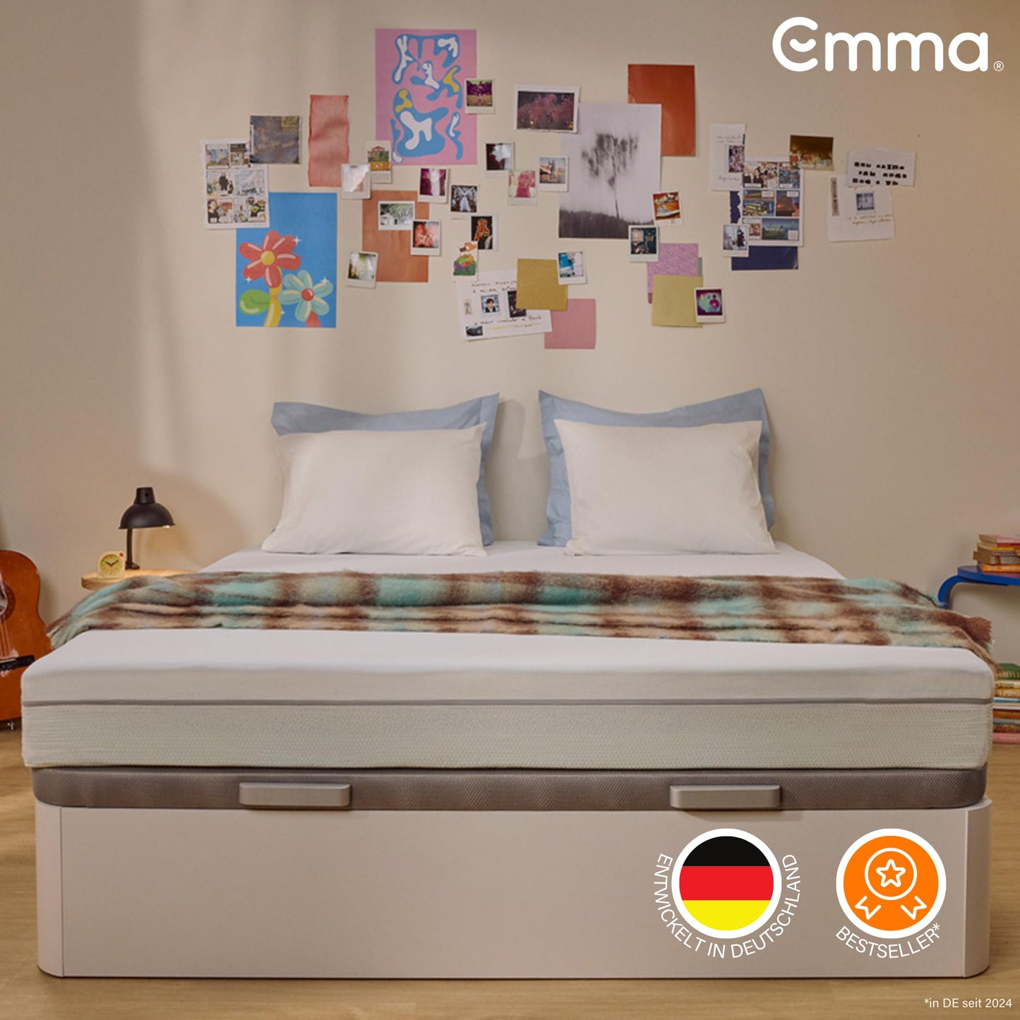 Emma One+ Matratze 140x200 cm H2 – 3-Zonen-Schaummatratze