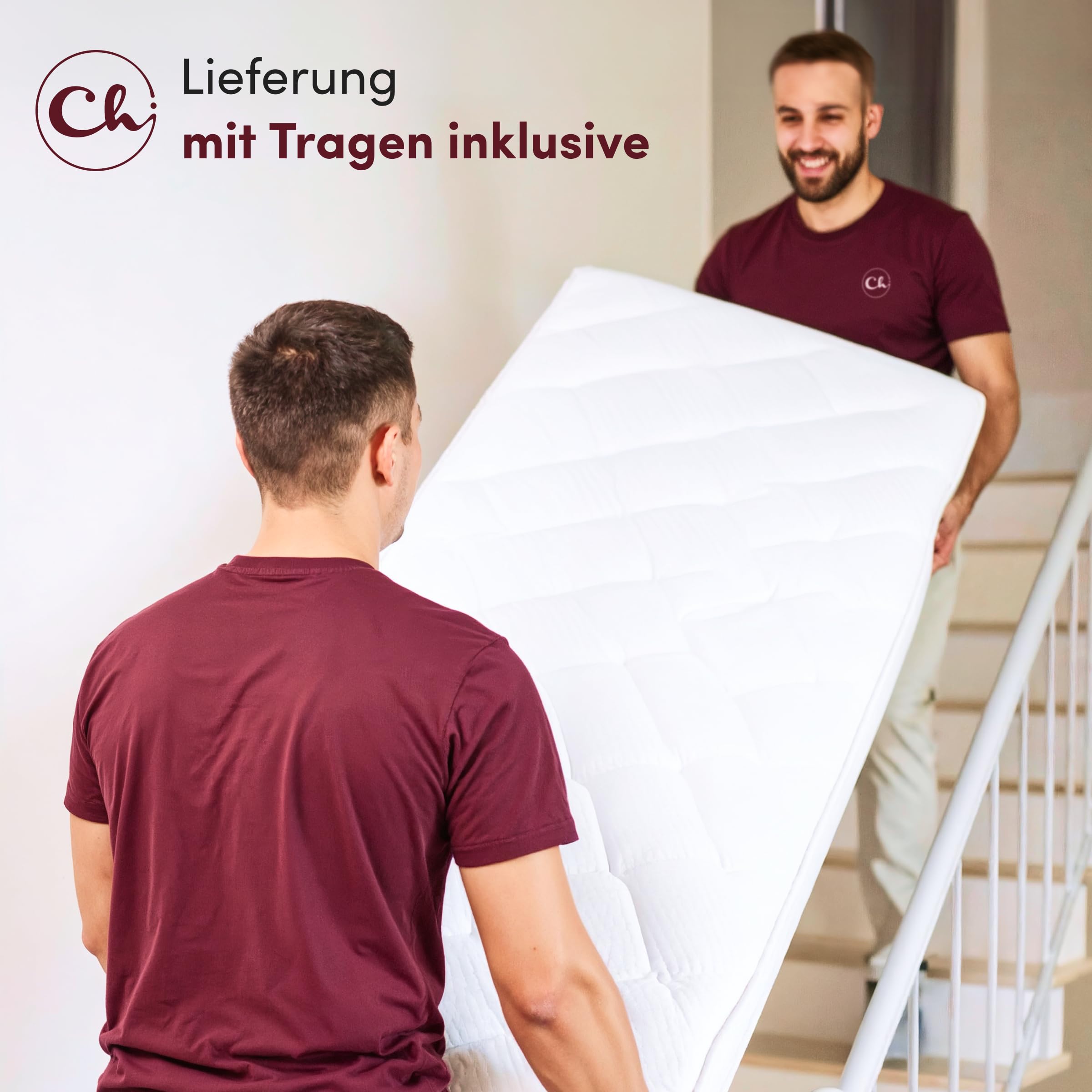 Chilly. Design Bett Stone - Polsterbett 180x200 mit Bettkasten, Lattenrost und Kopfteil - Eleganter Bouclé-Stoffbezug Weiß