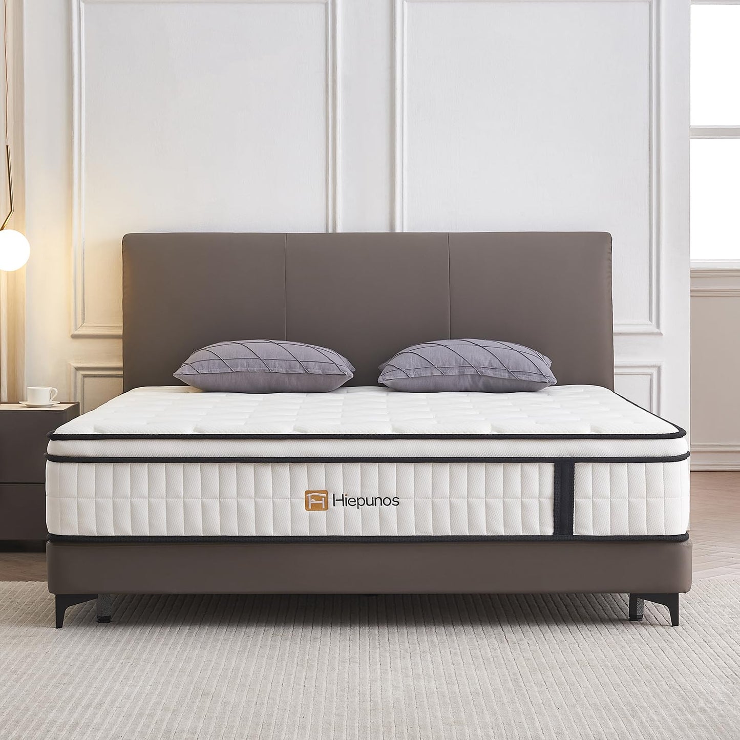 Hiepunos Taschenfederkernmatratze 180x200 cm H3 mit Memory-Schaum