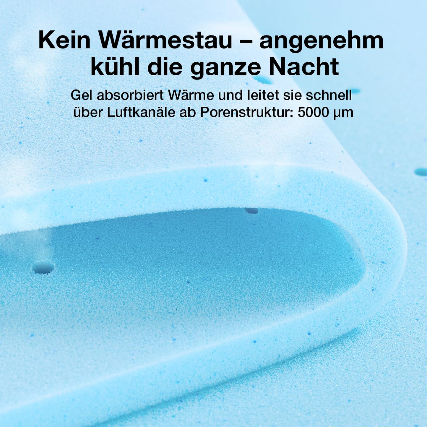 Novilla Airflow Kaltschaummatratze 90x200 cm – H3, 7 Zonen