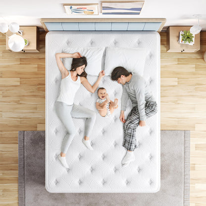 TeQsli Gel Taschenfederkernmatratze 180x200 cm – H3, 9 Zonen