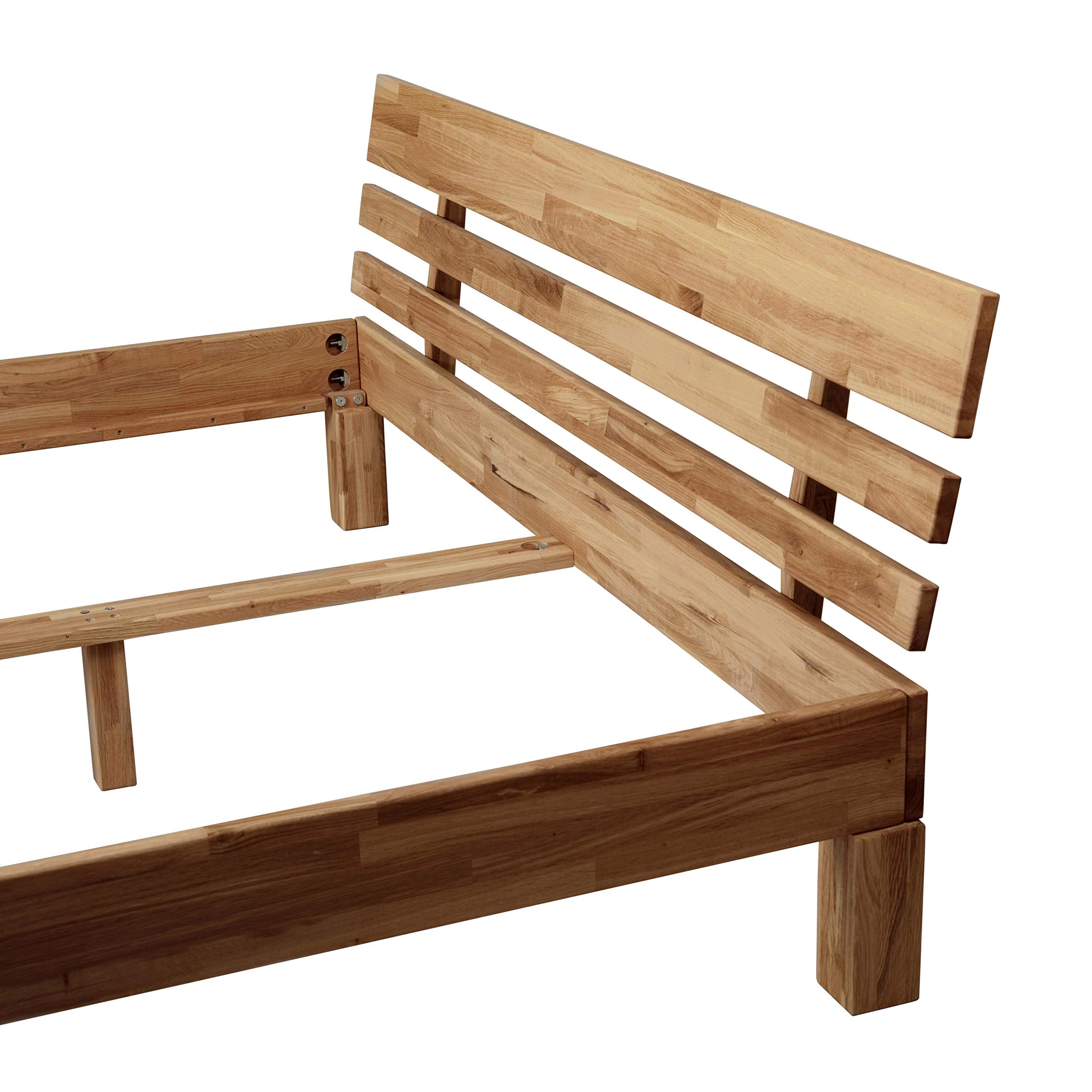 Krok Wood Massivholzbett Julia in Eiche (160 x 200 cm)
