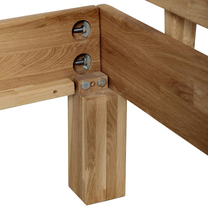 Krok Wood Massivholzbett Julia Eiche 160x200 cm – Geölt & Stabil