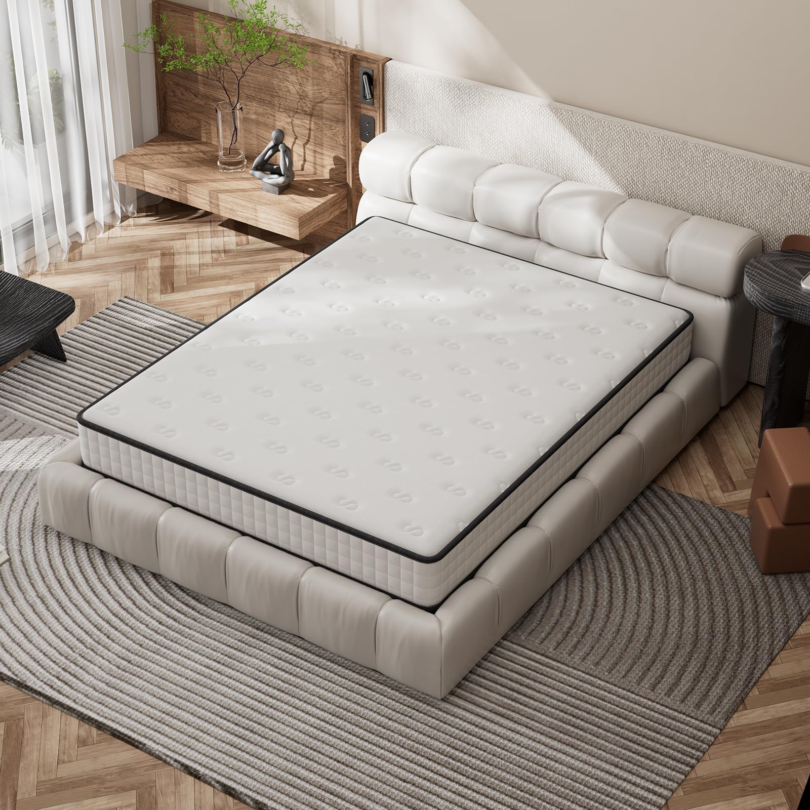 DEWINNER 140x200 cm Memoryschaum Matratze, 30 cm Hoch Schaumstoffmatratze, H2/H3 Wendematratze, Oeko-TEX 100 Zertifiziert, Atmungsaktiv, Hypoallergen & Orthopädisch