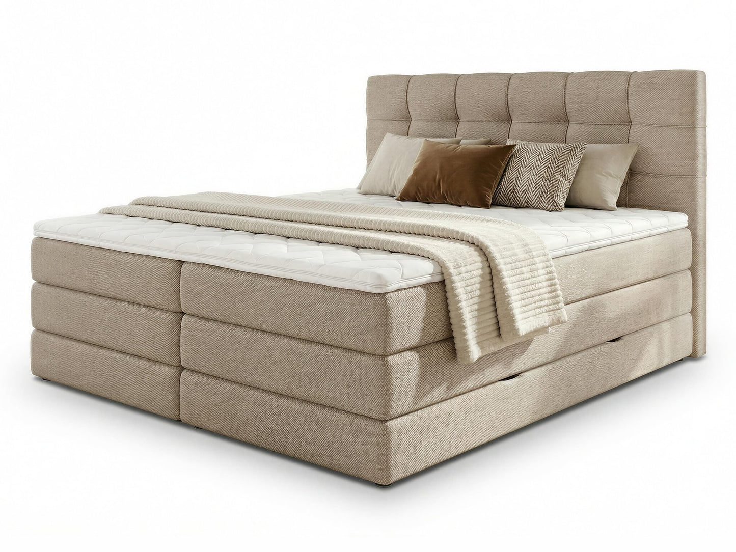 Sofnet Boxspringbett Best XL 180x200 cm – Stauraum & Topper